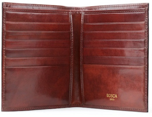 Bosca Old Leather 12 Pocket Credit Card Wallet