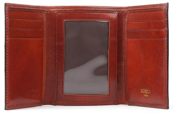 Bosca Old Leather Double I.D. Trifold Wallet