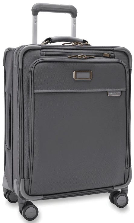 Briggs & Riley Baseline Global Carry-On Spinner in Steel Gray