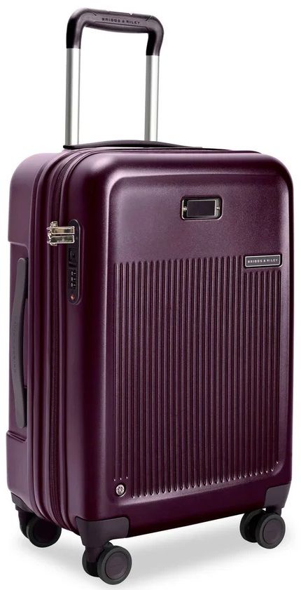 Briggs & Riley Sympatico Essential Carry-On Expandable Spinner in Plum