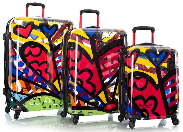 Britto by Heys "A New Day" 3-Piece Transparent Luggage Set