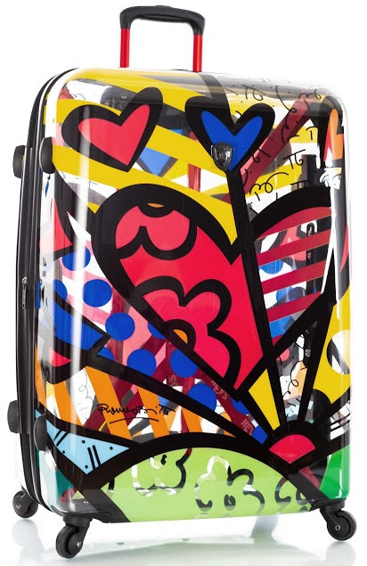 Britto by Heys "A New Day" 30" Hardside Transparent Spinner Case