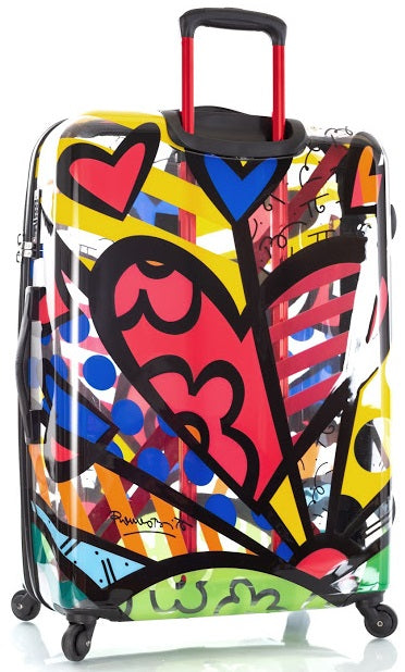 Britto by Heys "A New Day" 30" Hardside Transparent Spinner Case