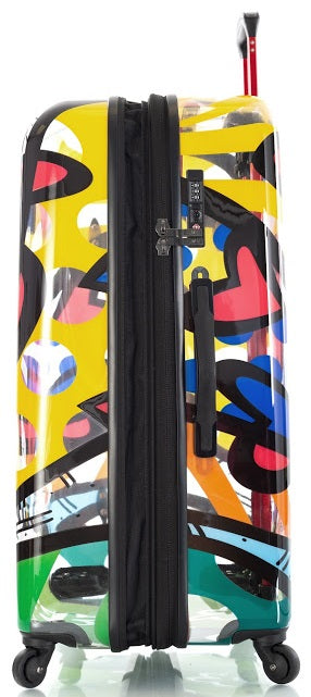 Britto by Heys "A New Day" 30" Hardside Transparent Spinner Case