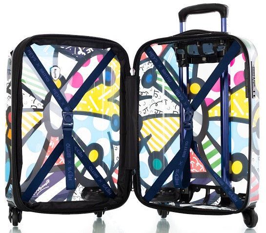 Britto by Heys "Butterfly" 21" Hardside Transparent Spinner Case