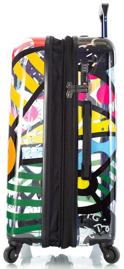 Britto by Heys "Butterfly" 26" Hardside Transparent Spinner Case
