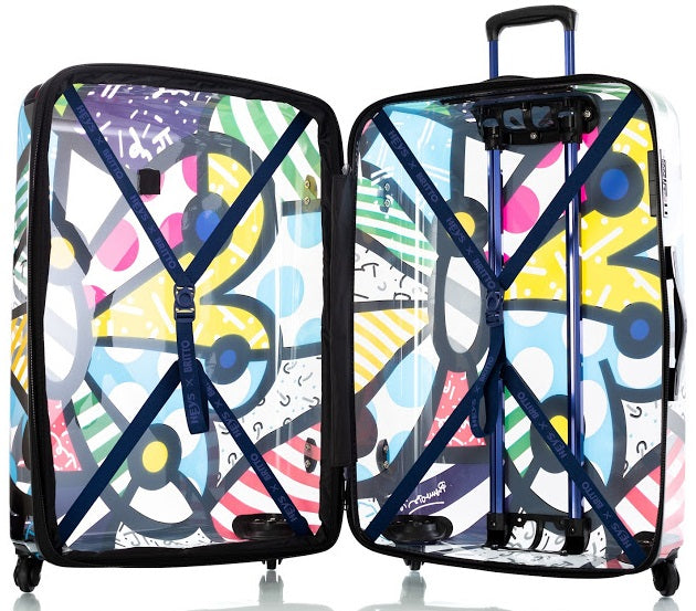 Britto by Heys "Butterfly" 30" Hardside Transparent Spinner Case