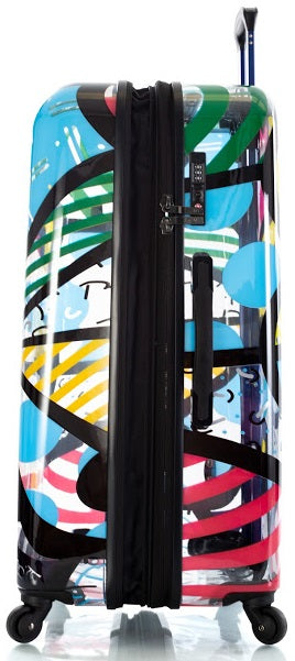 Britto by Heys "Butterfly" 30" Hardside Transparent Spinner Case