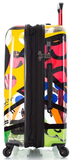 Britto by Heys "A New Day" 26" Hardside Transparent Spinner Case