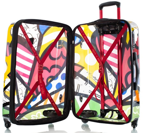Britto by Heys "A New Day" 26" Hardside Transparent Spinner Case