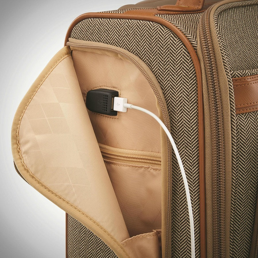Hartmann Herringbone Deluxe Underseat Carry-On Spinner