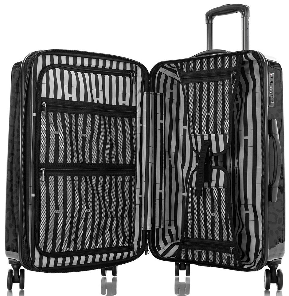 Heys Black Leopard 3-Piece Luggage Set