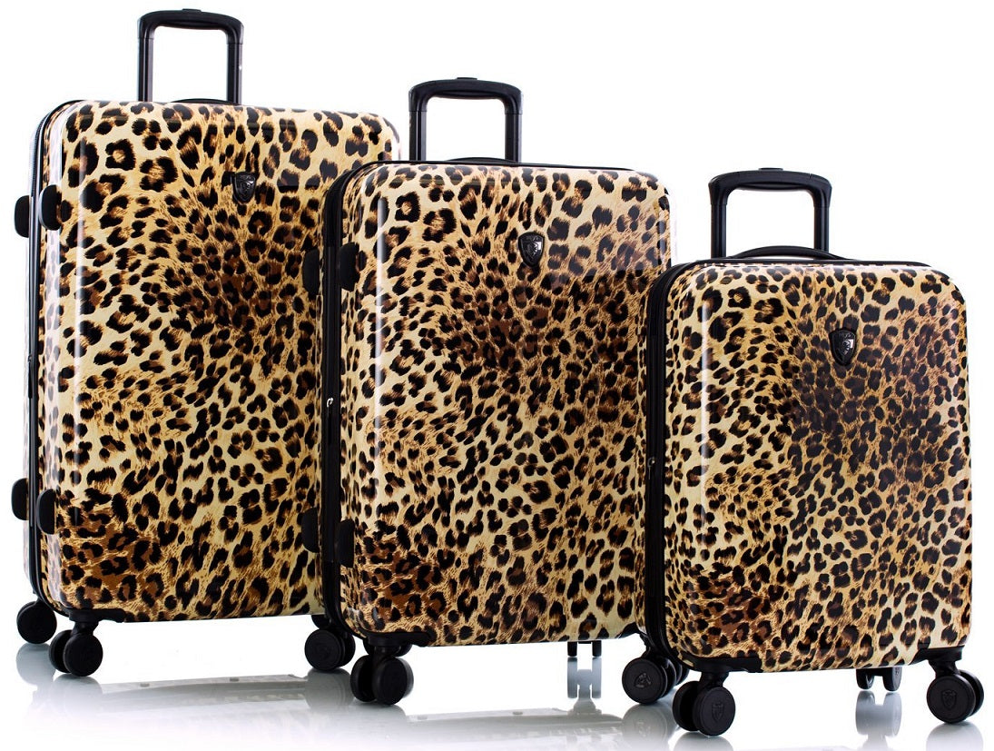 Heys Brown Leopard 3-Piece Luggage Set