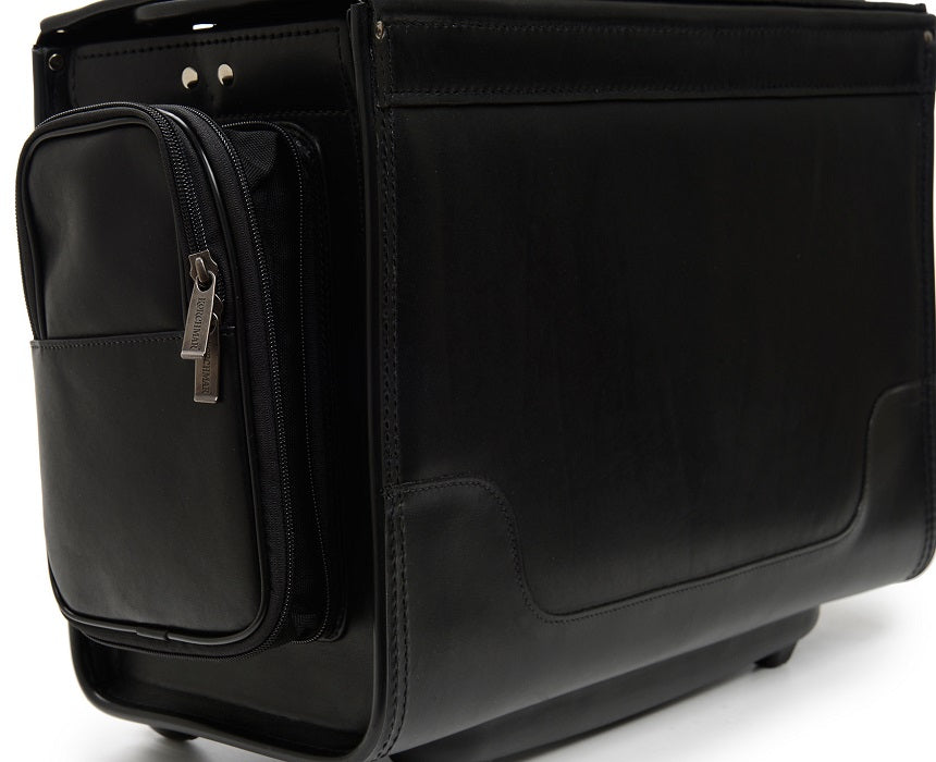 Korchmar Counselor Leather Wheeled Litigation Case