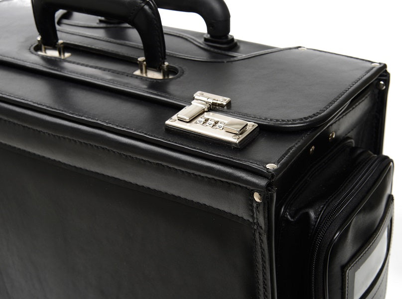 Korchmar Counselor Leather Wheeled Litigation Case