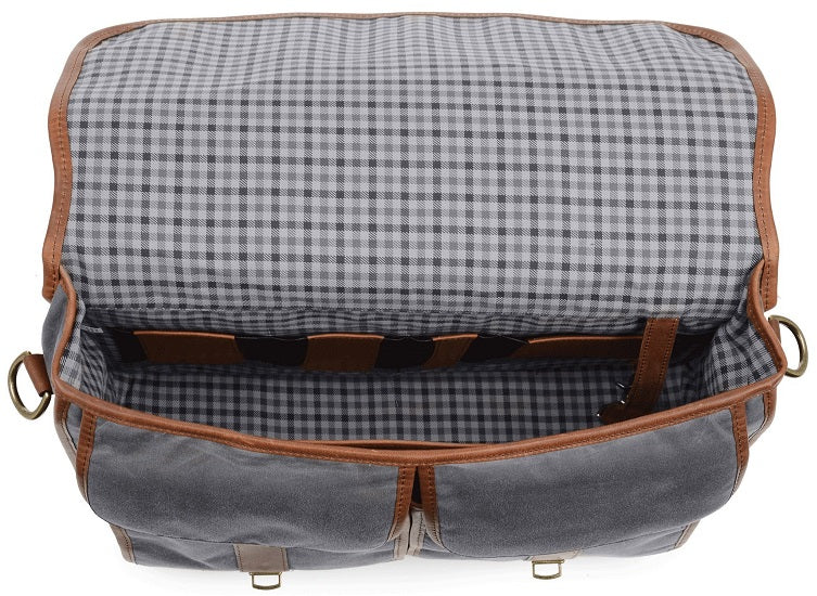 Korchmar Garfield Waxed Canvas Laptop Briefcase