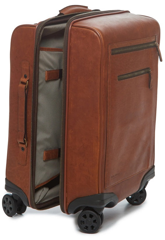 Korchmar Hudson 22" Leather Wheeled Carry-On