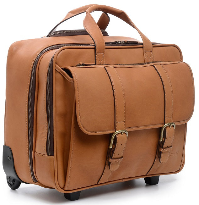 Korchmar Kenton Wheeled Leather Briefcase