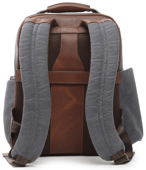 Korchmar Mason Waxed Canvas & Leather Backpack