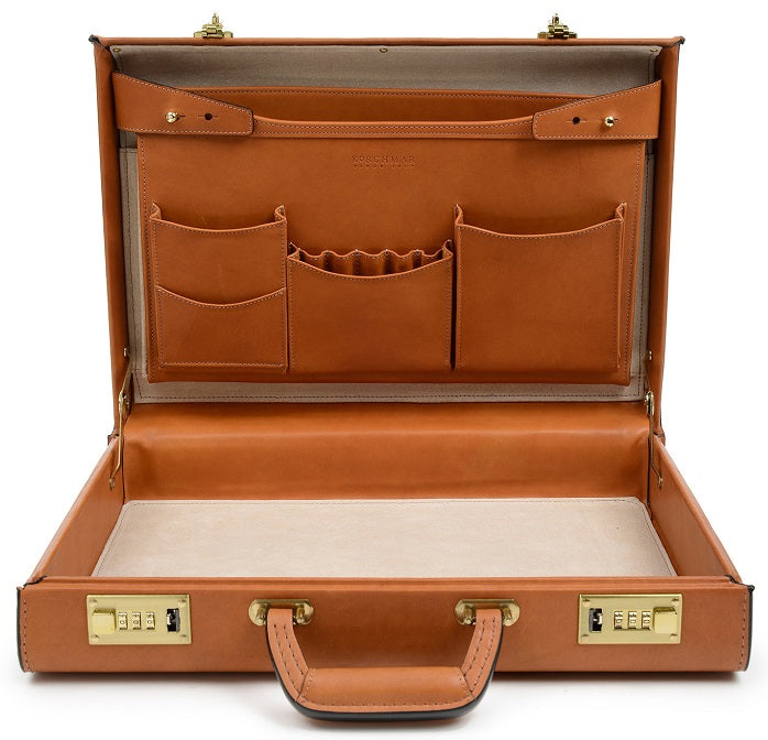 Korchmar Monroe 4" Leather Attache Case