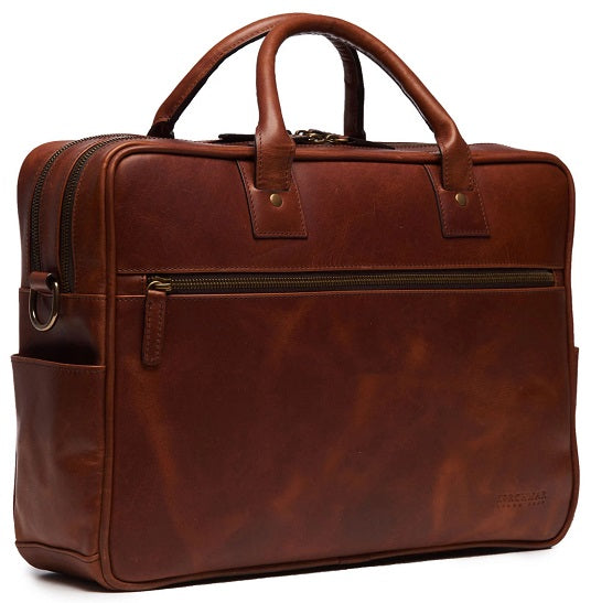 Korchmar Redford Espresso Leather Laptop Briefcase