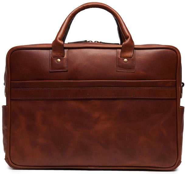 Korchmar Redford Espresso Leather Laptop Briefcase