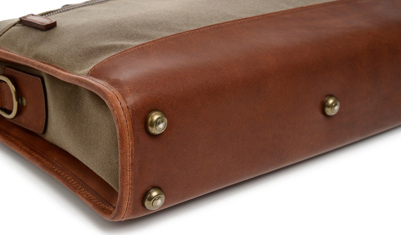 Korchmar Sawyer Waxed Canvas Laptop Briefcase