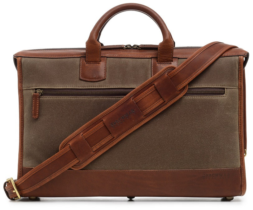 Korchmar Sawyer Waxed Canvas Laptop Briefcase