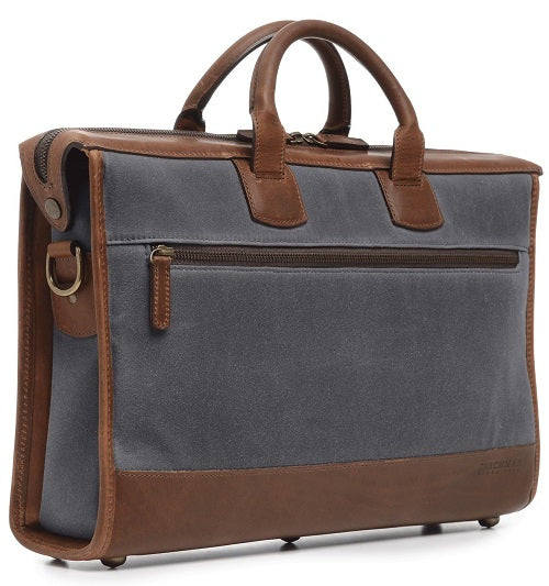 Korchmar Sawyer Waxed Canvas Laptop Briefcase