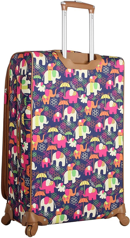Lily Bloom Elephant Rain 4-Piece Luggage Set