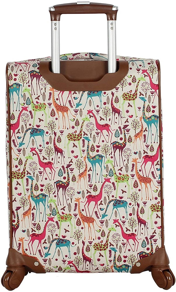 Lily Bloom Giraffe Park 4-Piece Luggage Set