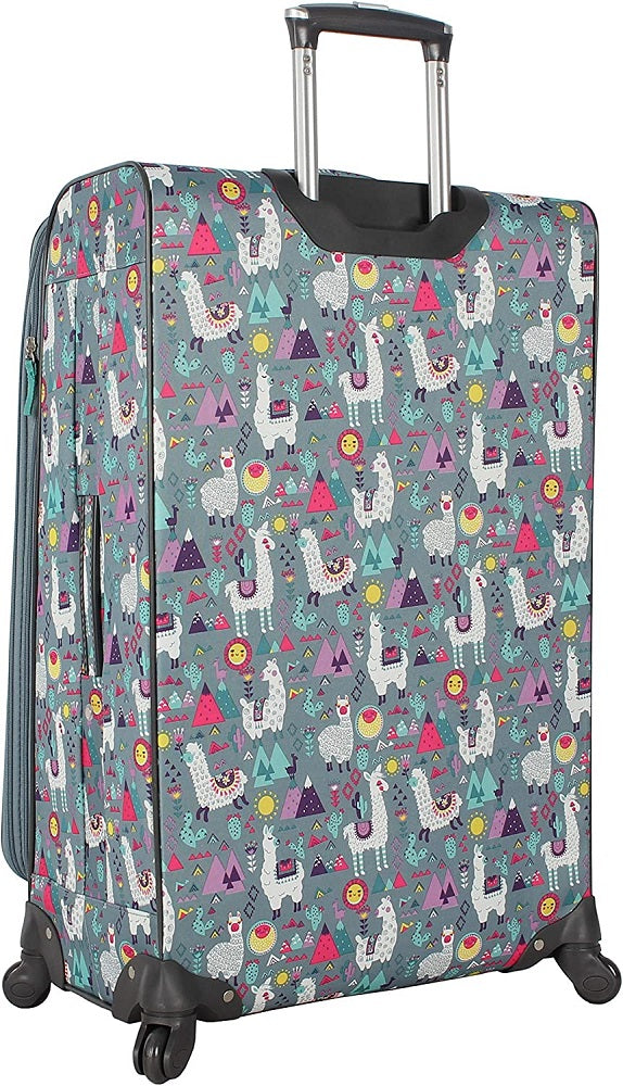 Lily Bloom Llama Mama 4-Piece Luggage Set
