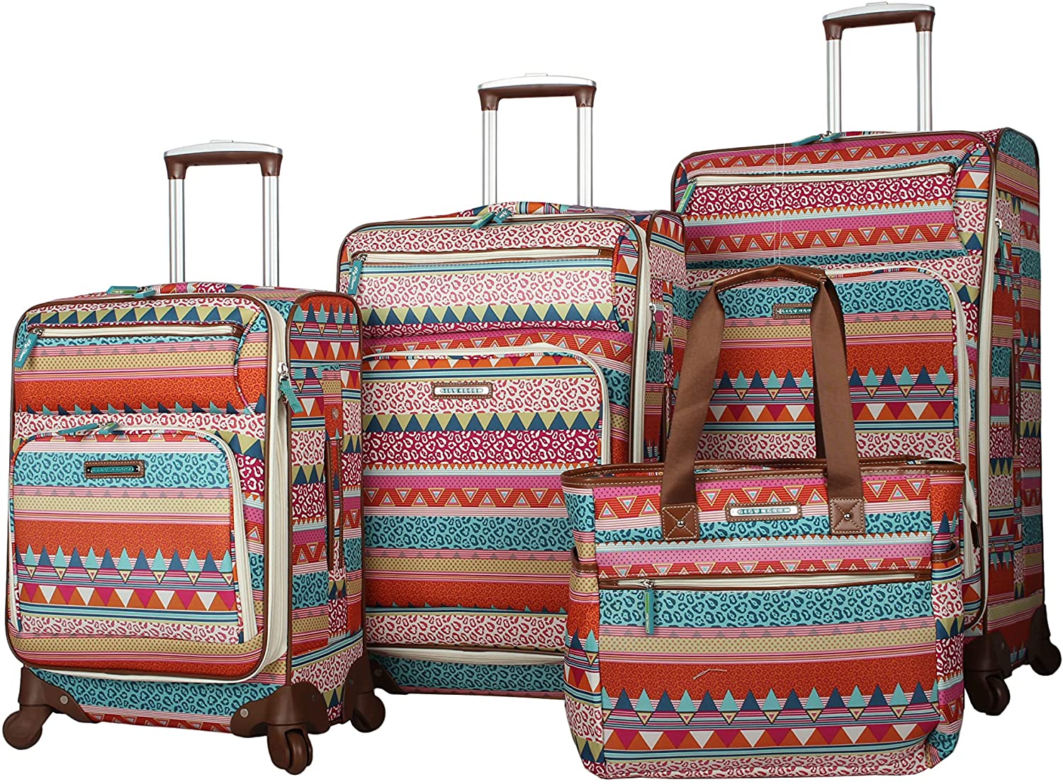 Lily Bloom On The Prowl 4-Piece Luggage Set