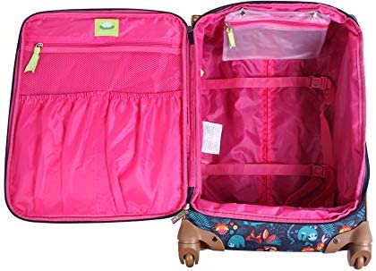 Lily Bloom Sloth To Me Navy 4-Piece Luggage Set