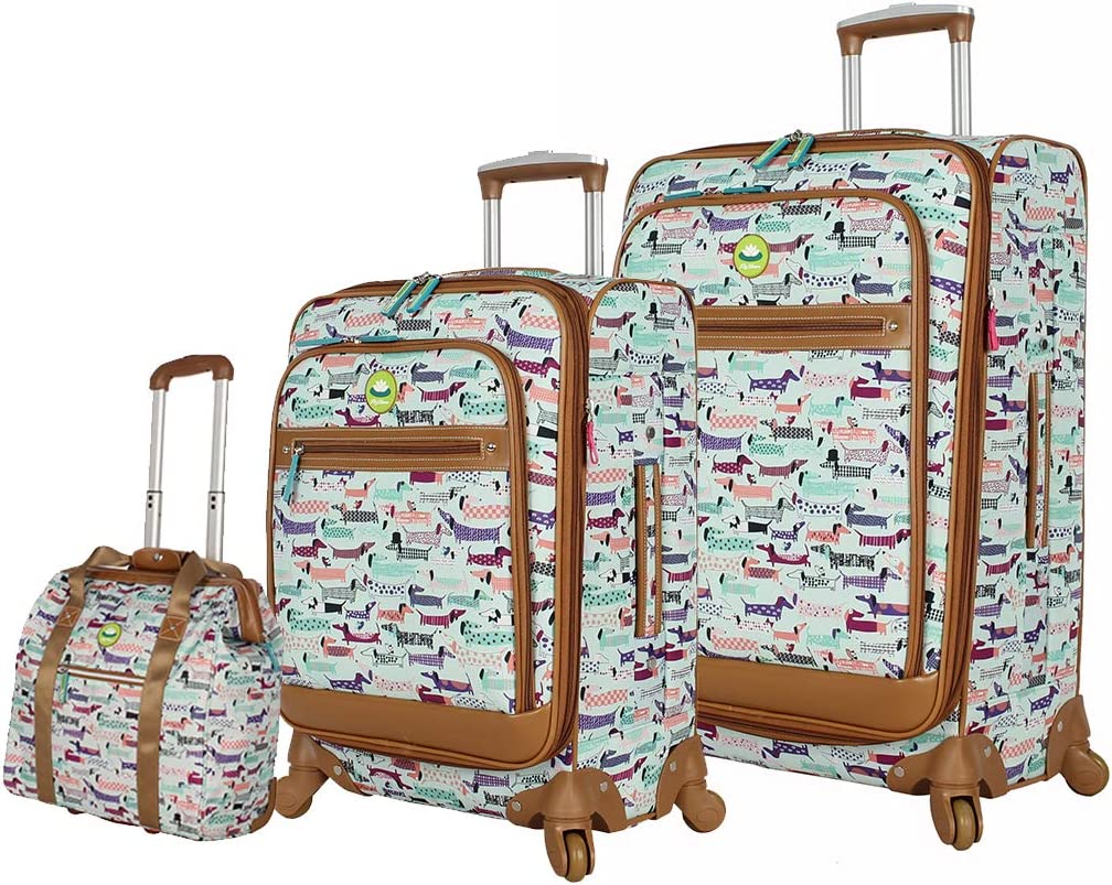 Lily Bloom Totally Paw-some 3-Piece Under Seat Luggage Set
