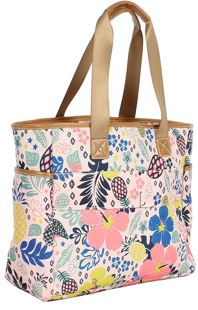 Lily Bloom Tropical Pineapple 4-Piece Luggage Set