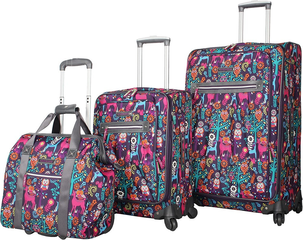 Lily Bloom Wildwoods 3-Piece Under Seat Luggage Set