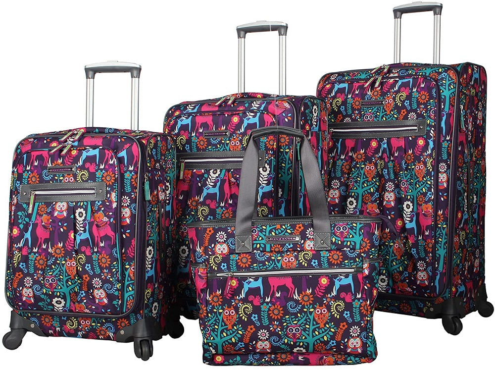 Lily Bloom Wildwoods 4-Piece Luggage Set