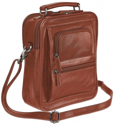 Mancini Arizona Leather Double Compartment Man Bag