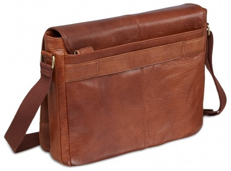 Mancini Arizona Leather Laptop Messenger Bag