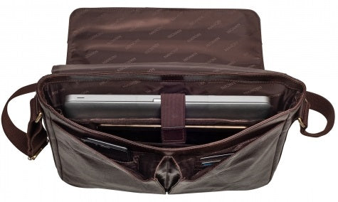 Mancini Arizona Leather Laptop Messenger Bag
