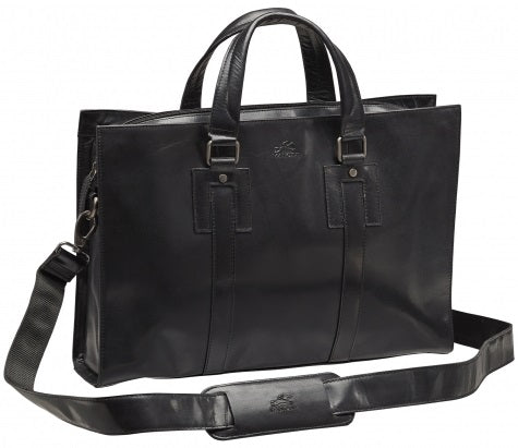 Mancini Buffalo Leather 14" Laptop Tote