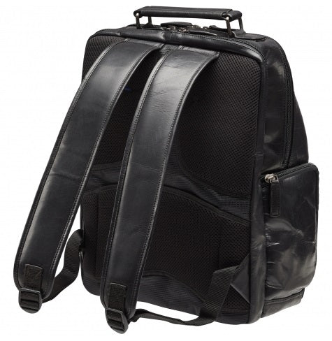 Mancini Buffalo Leather 15.6" Laptop Backpack