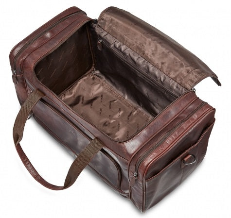 Mancini Buffalo Leather Carry-On Duffel Bag