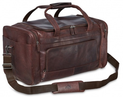 Mancini Buffalo Leather Carry-On Duffel Bag
