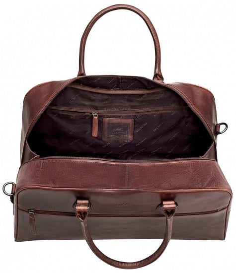 Mancini Buffalo Leather Classic Duffel Bag