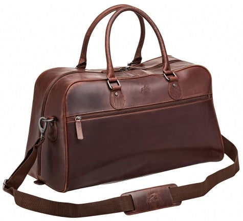 Mancini Buffalo Leather Classic Duffel Bag