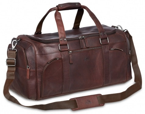 Mancini Buffalo Leather Duffel Bag