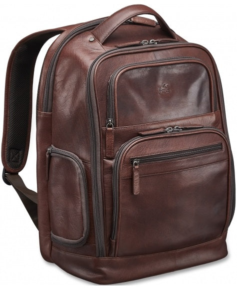 Mancini Buffalo Leather Laptop Backpack