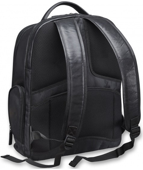 Mancini Buffalo Leather Laptop Backpack